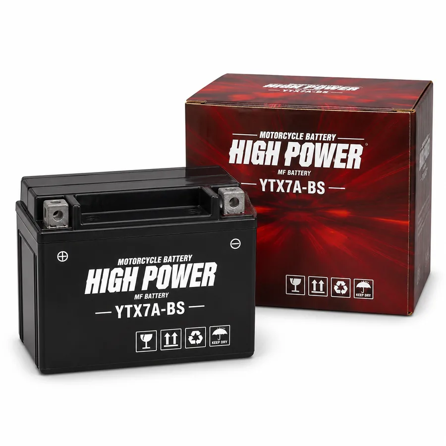 Batería para moto High Power YTX7A-BS 12V 6Ah