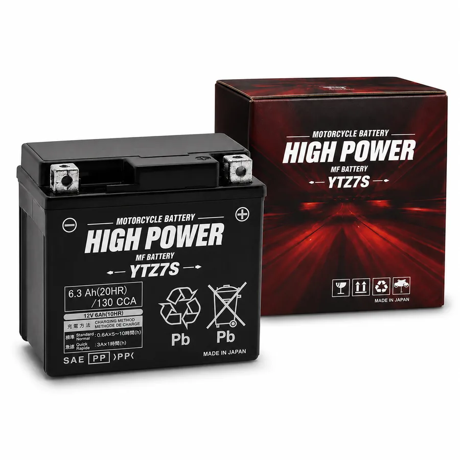 Batería para moto High Power YTZ7S 12V